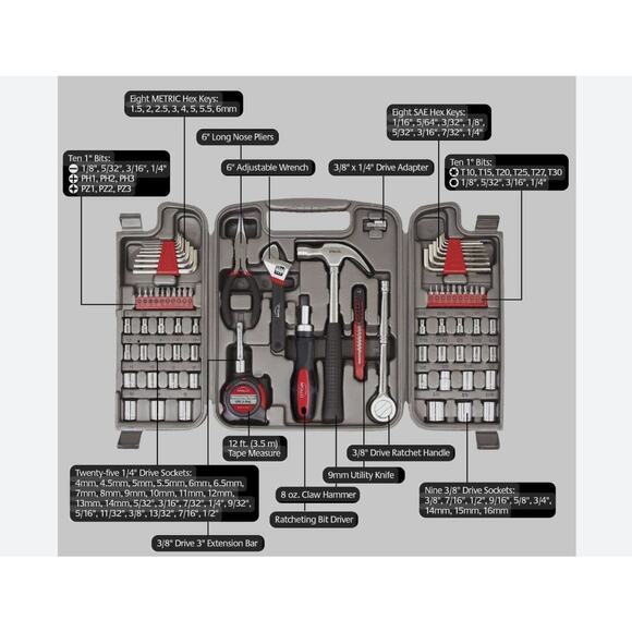 Apollo Precision Tools 79 Piece Multi-Purpose Tool Kit with Case Brand New - Picture 2 of 4